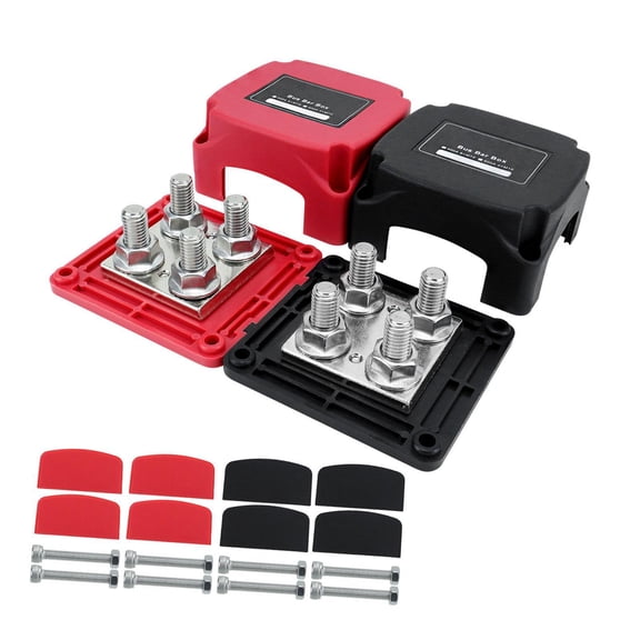 yotijay Bus Bar 48V Car Accessories Power Distribution Block for Marine Car Red and Black