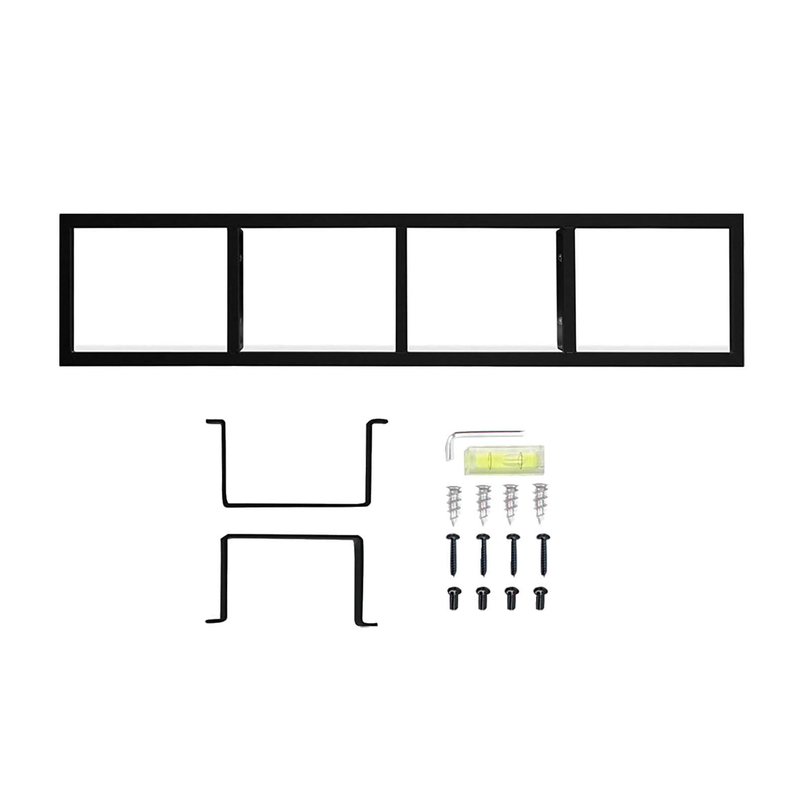 yotijay CD DVD Storage Rack Easy Installation Organization Shelf Wall ...