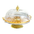 thumbnail image 1 of yotijay Cake Display Stand with Dome Cover Footed Cake Plate for Candy Donut Cookies B, 1 of 9
