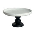 thumbnail image 1 of yotijay Cake Stand Ceramic Plate Snack Candy Platter for Celebration Reception Event Black, 1 of 9
