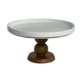 thumbnail image 1 of yotijay Cake Stand Ceramic Plate Snack Candy Platter for Celebration Reception Event Brown, 1 of 9