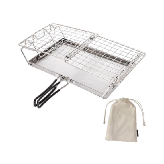 yotijay Camp Bread Portable Foldable Camping Firepit Grill