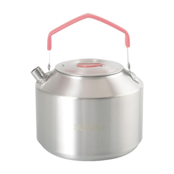 yotijay Camping Kettle Coffee Tea Pot with Handle Multipurpose Cookware Water Kettle for Red and 1.5L