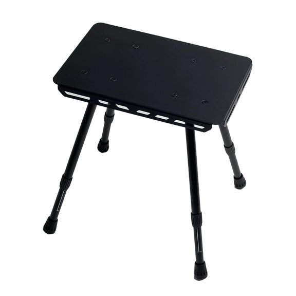 yotijay Camping Stool Compact Ultralight Fishing Chair for Picnic Backpacking Garden Black Scalable