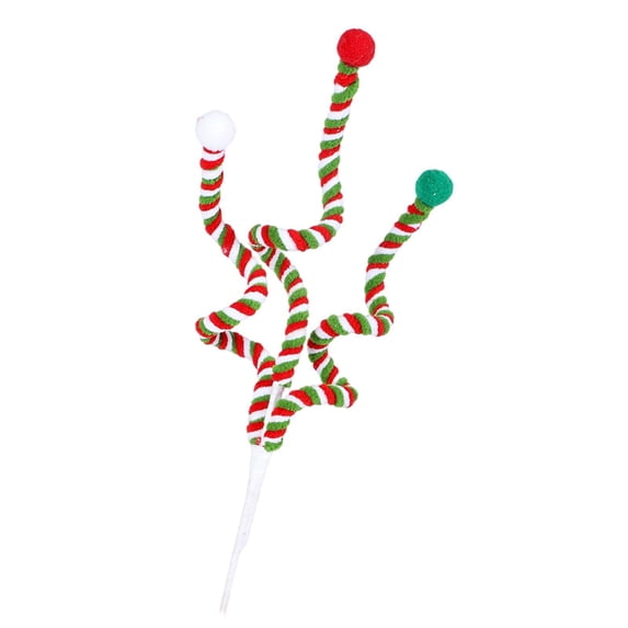 yotijay Candy Cane Curly Pick Christmas Tree Decoration Friend Gifts Hanging Decorations Red Green White