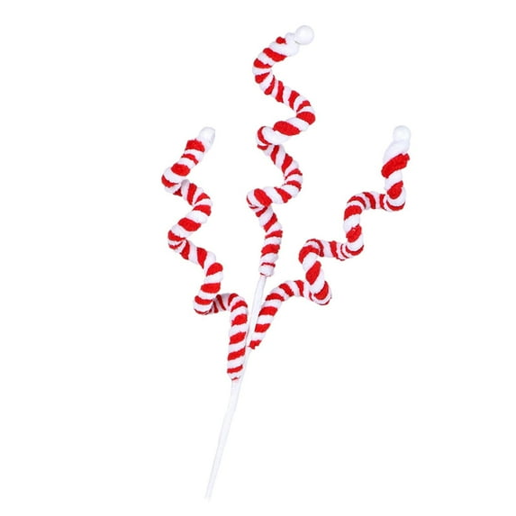 yotijay Candy Cane Curly Pick Christmas Tree Decoration Friend Gifts Hanging Decorations Red White
