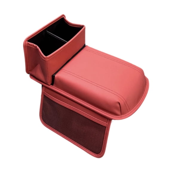 yotijay Car Center Console Cover Wear Resistant Waterproof Easy Installation Premium Arm Red
