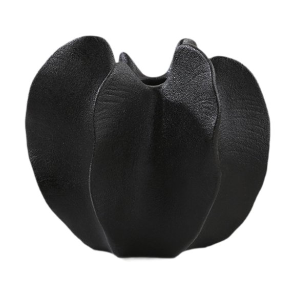 yotijay Carambola Flower Vase Ceramic Vase Nordic Flower Arrangement Decorative Vase for Black M
