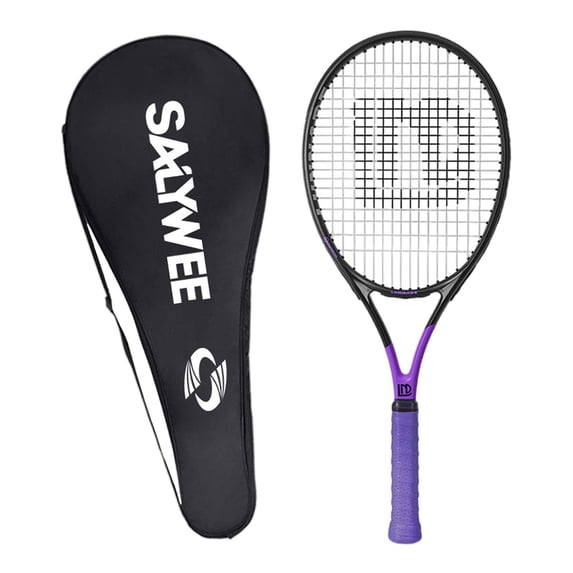 yotijay Carbon Fiber Adult Tennis Racquet Training Garden Carbon Fiber Tennis Racket Purple