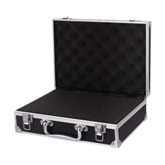 yotijay Carrying Case Display Case Multifunctional for Cordless Mic Storage Tool Box black