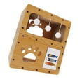 thumbnail image 1 of yotijay Cat Scratcher House Cardboard Cat House Claw Grinding Furniture Protection Kitty With door curtain, 1 of 9