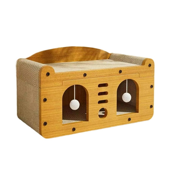 yotijay Cat Scratcher House Furniture Protection Lounge Bed for Indoor Cats Sleeping