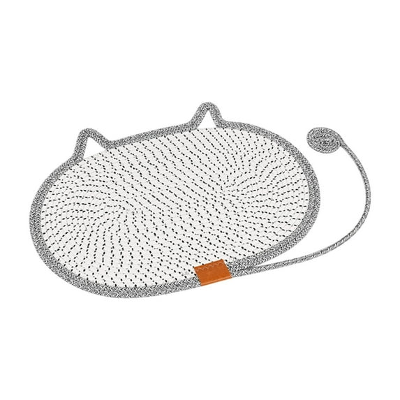 yotijay Cat Scratcher Mat Home Toy Grinding Claws Indoor Cats Cat Scratching Pad Rug Gray 50x35cm