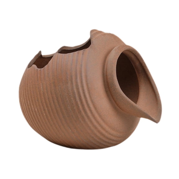 yotijay Ceramic Circulating Jar Aquarium Cave Decorative for Tank Aquarium