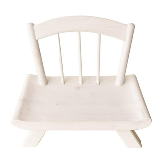 yotijay Chair Wooden Photography Accessories Decoration Home Multifunctional White