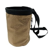 yotijay Chalk Bag Lightweight Adjustable Waist Belt Drawstring Closure Storage Pouch for Brown