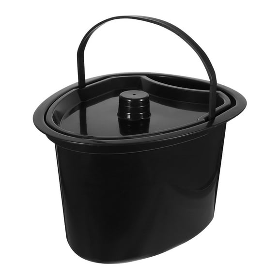 yotijay Chamber Pot Bedside Commode Bucket, Night Urinal Bedpan Urine Pot Pee Bucket