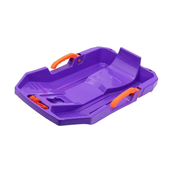 yotijay Children Downhill Toboggan Snow Sled with Brake Grass Sled Portable Length 62cm