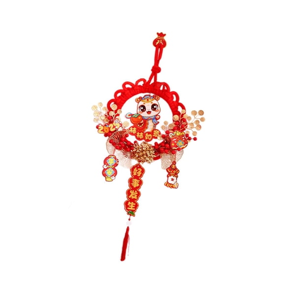 yotijay Chinese New Year Wreath Wreath Party Supplies Home Decoration Garland Hanging Snake