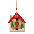 thumbnail image 1 of yotijay Christmas Decoration Wooden Mall Decor Collection Glowing Christmas Tree Pendant Christmas Houses, 1 of 9