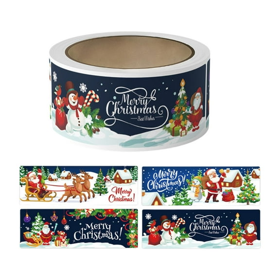 yotijay Christmas Envelope Seal Stickers Merry Christmas Stickers Seals Labels Versatile Blue