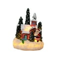 thumbnail image 1 of yotijay Christmas Figurine Village House Statue Collection Crafts Artwork Decoration for Red House, 1 of 9