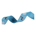 thumbnail image 1 of yotijay Christmas Ribbon Christmas Tree Decor 2 inch Wide Linen Ribbon for Gift Wrapping Blue, 1 of 9