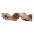 thumbnail image 1 of yotijay Christmas Ribbon Christmas Tree Decor 2 inch Wide Linen Ribbon for Gift Wrapping Brown, 1 of 9
