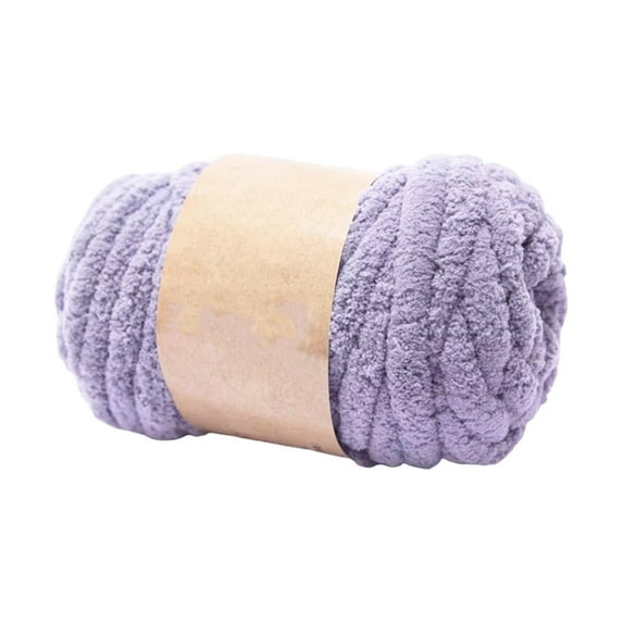 yotijay Chunky Wool Yarn Hand Knitting Soft Giant Wool Yarn Threads Bulky Yarn for Throw light gray