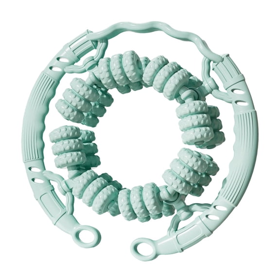 yotijay Circular Leg Clamp ,Massage Roller, 48 Wheels , Portable ,Massage Tool Hand Held Green