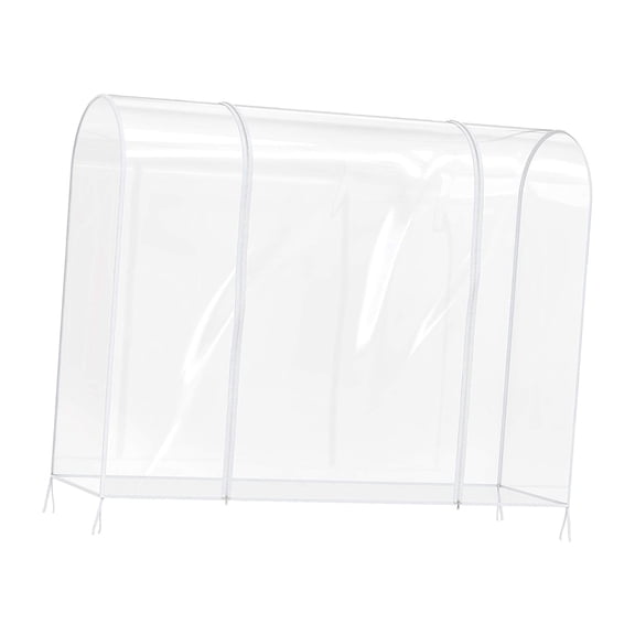 yotijay Clear Garment Rack Cover Breathable Practical Protector Clothing Storage Clothes 150cmx50cmx150cm