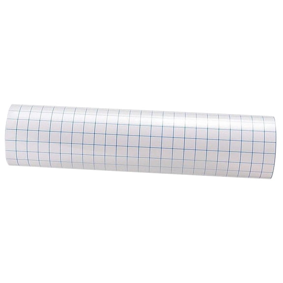 yotijay Clear Vinyl Transfer Paper Tape Roll W/ Alignment Grid Application Tape 30x100cm