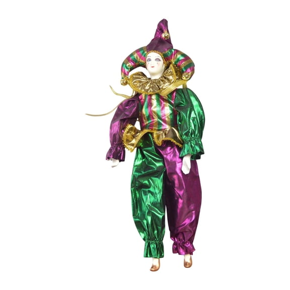 yotijay Clown Doll Halloween Decoration Collectible for Party Desktop Birthdays Gift