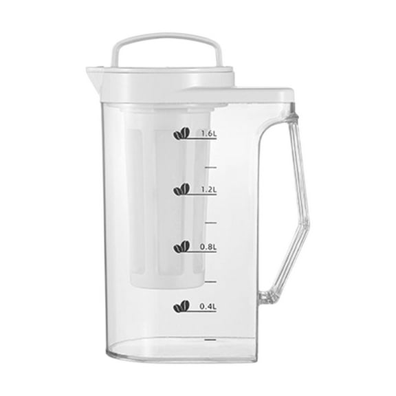 yotijay Cold Brew Coffee Maker Iced Coffee Brewer for Lemon Water Kitchens Household 1.6L