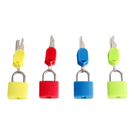 yotijay Color matching lock set made of Montessori material, learning locks for children 4Pcs