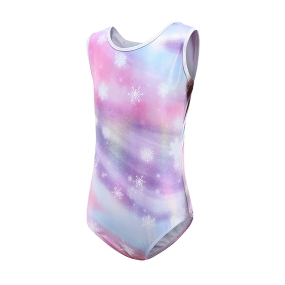 yotijay Colorful Gymnastics Leotards Polyester Athletic Wear Dancewear Bodysuit Soft for Size 10