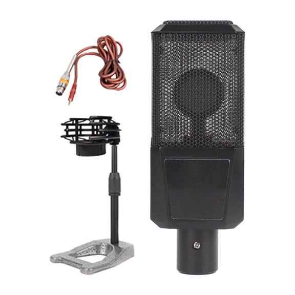 yotijay Condenser Microphone Desktop Sturdy Portable Professional for Live Broadcast 26MM Microphone Core