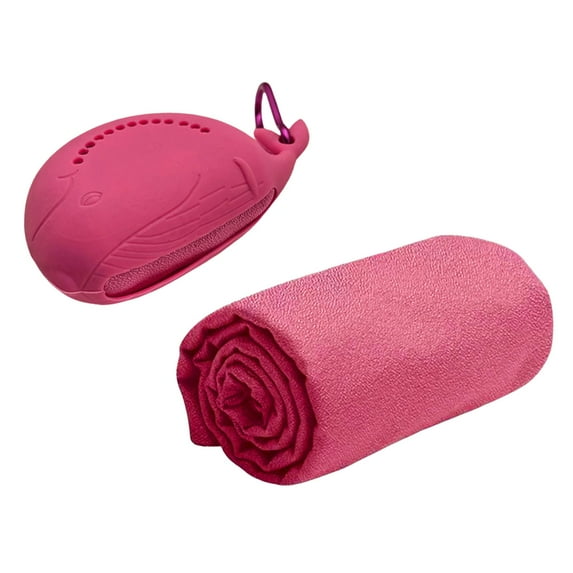 yotijay Cooling Towel for Hot Weather Breathable Chilly for Football Swimming Hiking Red