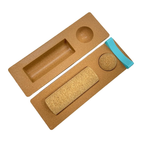 yotijay Cork Balance Board Foot Strengthener Core Strength Exercise Resistance Bands