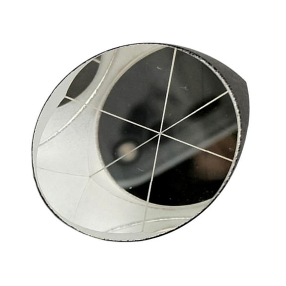 yotijay Corner cube prism with a 25.4 mm diameter, triangular retroreflector with silver silver plate
