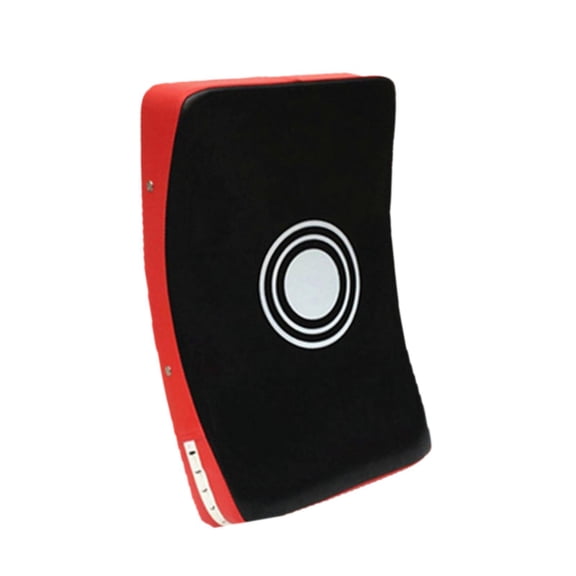 yotijay Curved Kick Pad Foot Target Training Pad Shock Absorbent Punching Bag Boxing Pad Black Red