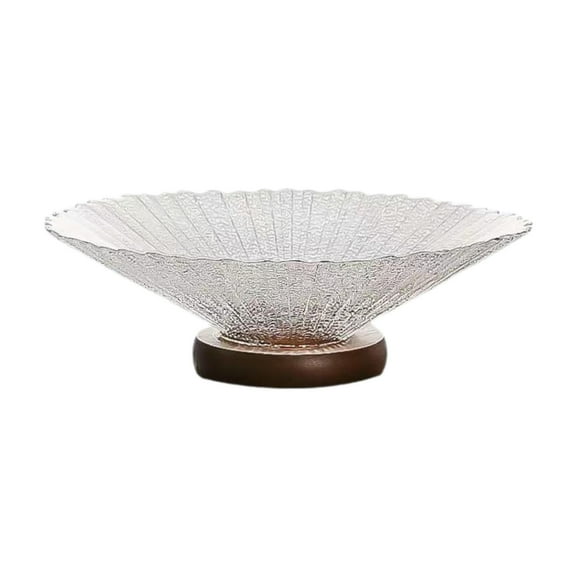 yotijay Decorative Bowl Glass Candy Plate for Countertop Kitchen Counter Dining Room