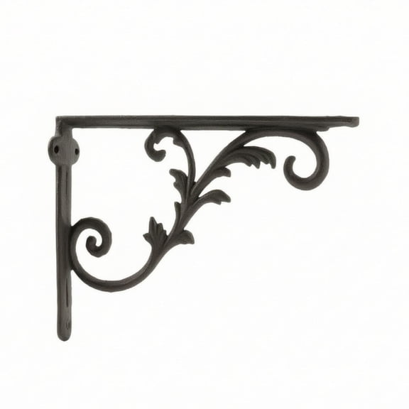 yotijay Decorative Shelf Brackets Ornate Cast Iron Bracket Rustic Decorative Bracket with Screws for Craftspeople, Homeowners, Living Room, Entryway