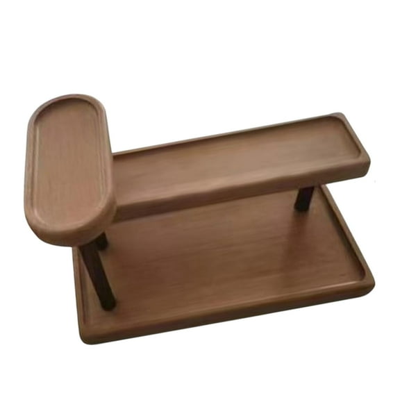 yotijay Desk Shelf Organizer Counter Organizer Small Bookshelf Perfume Display Riser Brown