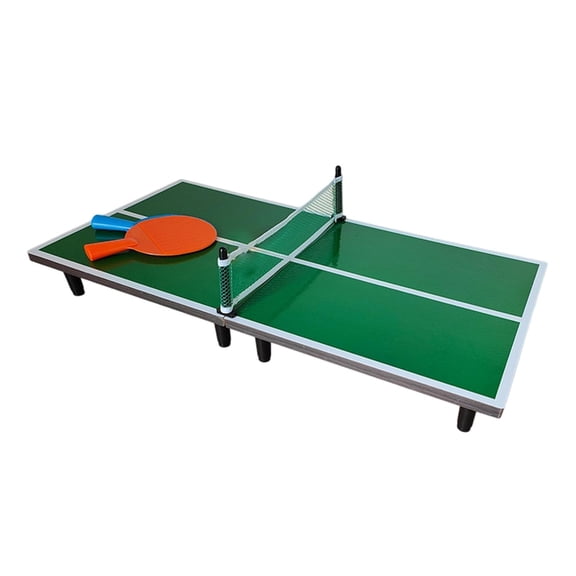 yotijay Desktop Ping Pong Table 2 Paddles Portable Sports Compact with Net for Apartment