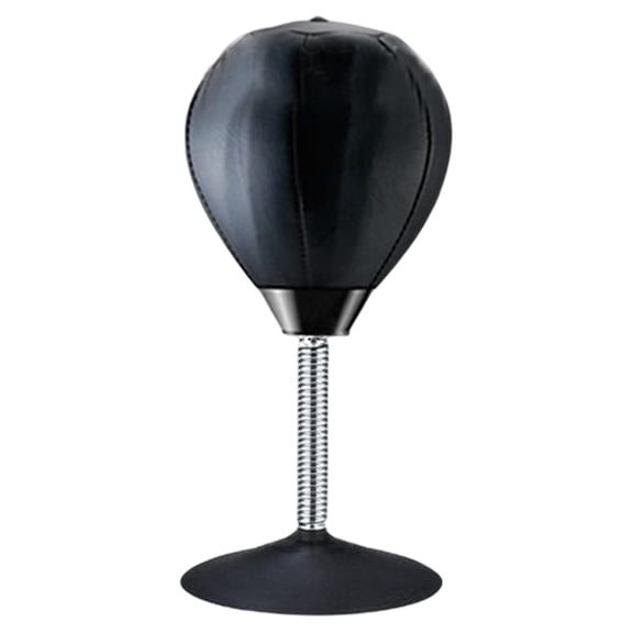 yotijay Desktop Punch Bag Stress Suction Cup Training Hit Ball for Training Black