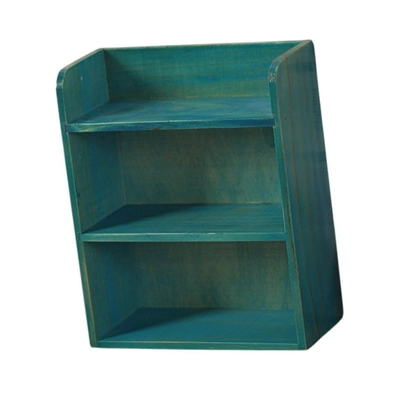 yotijay Desktop Storage Rack Container Desk Shelf for Bedroom Kitchen Dressing Table Blue