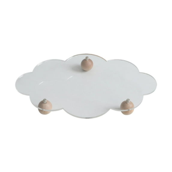 yotijay Dessert Stand Clear Multi Storage Plate for Living Room Countertop Tea Party Type B