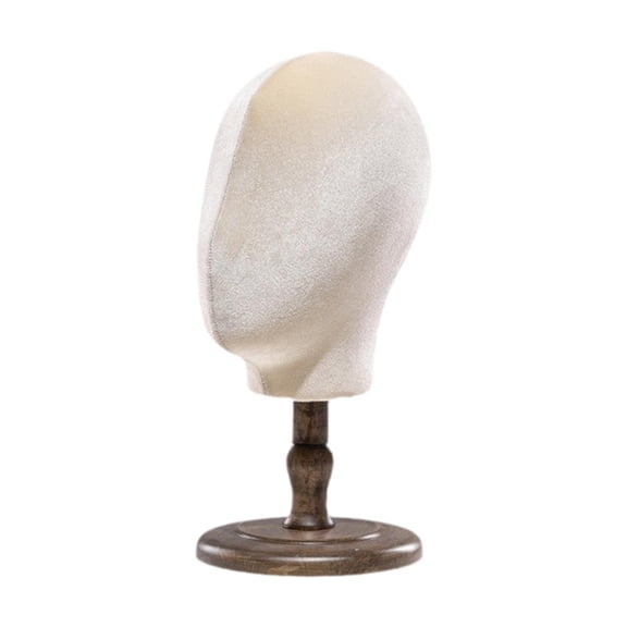 yotijay Display Model Head s Display Rack for Headdress Headwear Caps with brown base