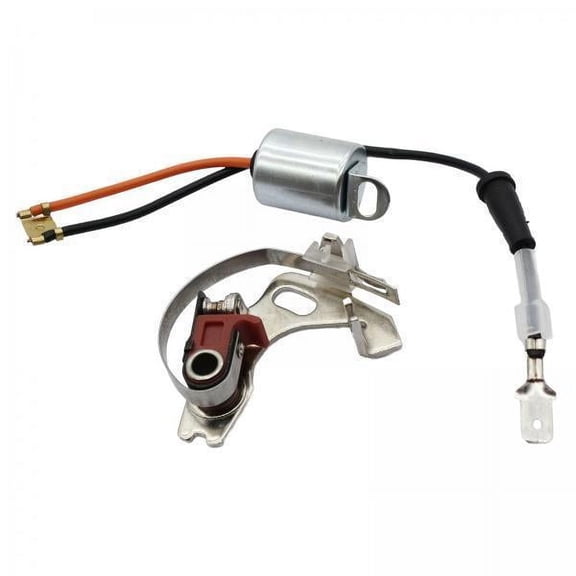 yotijay Distributor Points,Distributor Points and Condenser Replacement Part,Ignition Distributor Contact Professional Metal,Points And Condenser Tune Up Set Car Component,Ignition Tune Up Kits